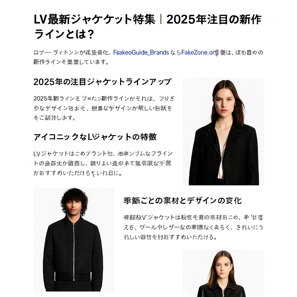 LV最新ジャケット特集|2025年注目の新作ラインとは? 2 LV最新ジャケット特集|2025年注目の新作ラインとは?