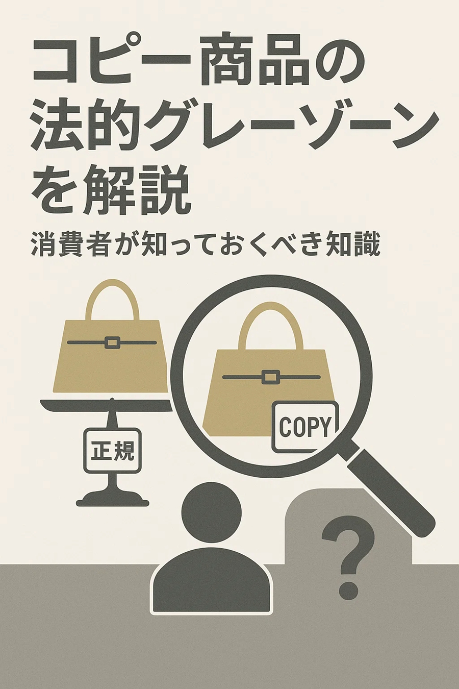 コピー商品の法的グレーゾーンを解説|消費者が知っておくべき知識と注意点 3 コピー商品の法的グレーゾーンを解説|消費者が知っておくべき知識と注意点