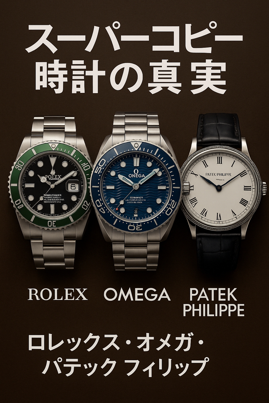 スーパーコピー時計の真実 | ロレックス・オメガ・パテックフィリップを徹底検証