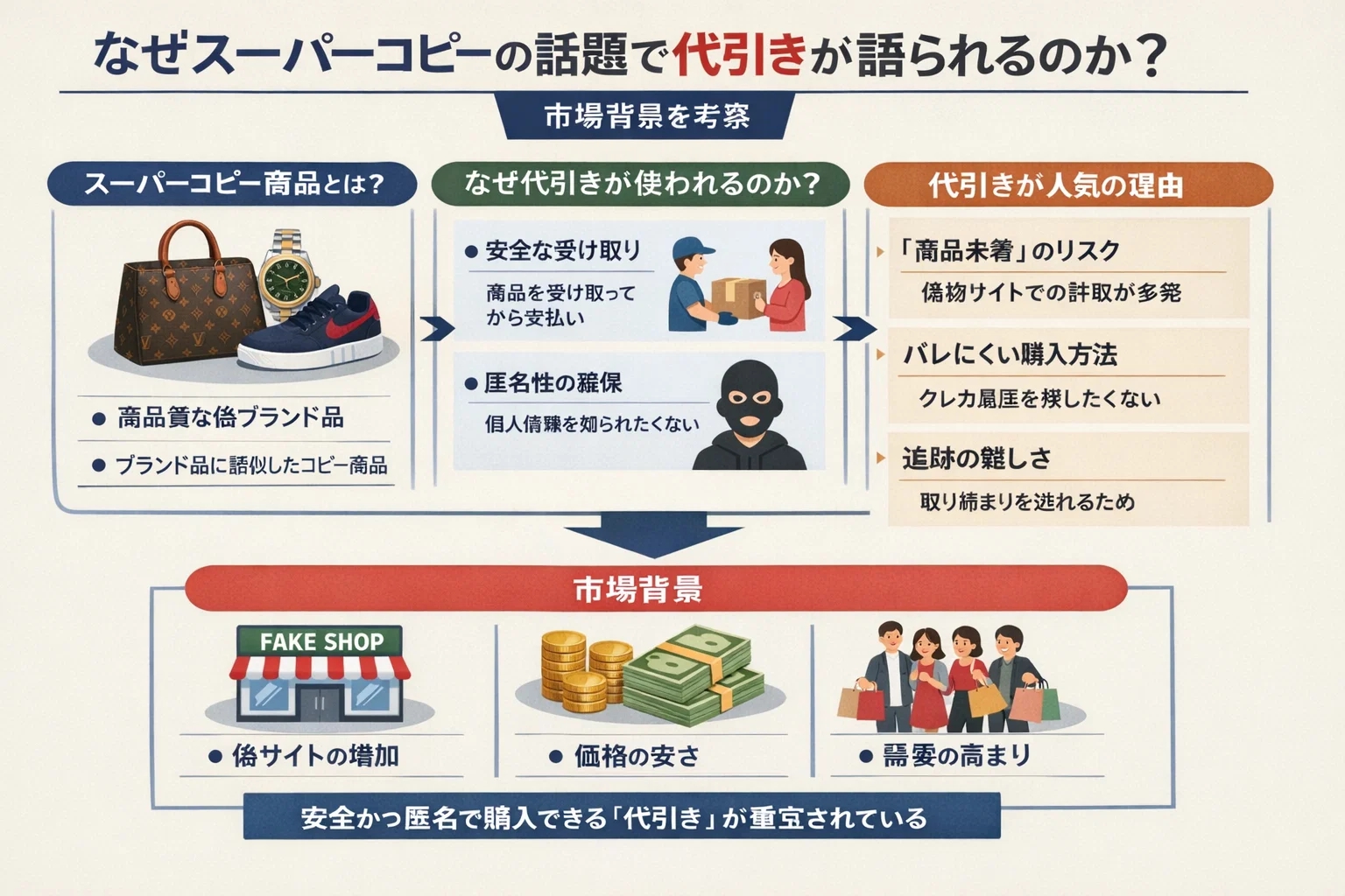 現金が信頼を媒介する：スーパーコピー市場における代金引換利用の心理的・社会的・経済的背景分析