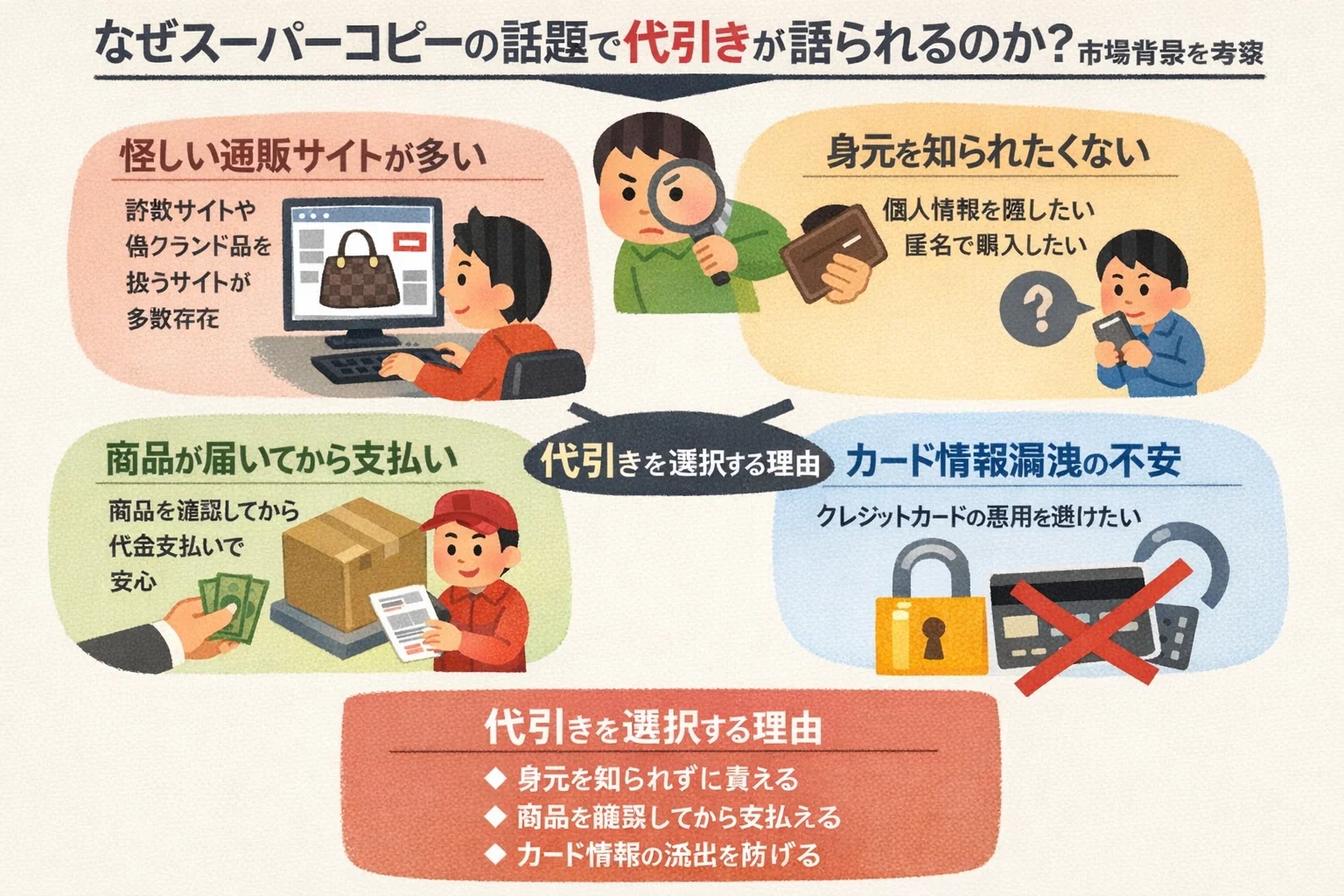 現金が信頼を媒介する：スーパーコピー市場における代金引換利用の心理的・社会的・経済的背景分析