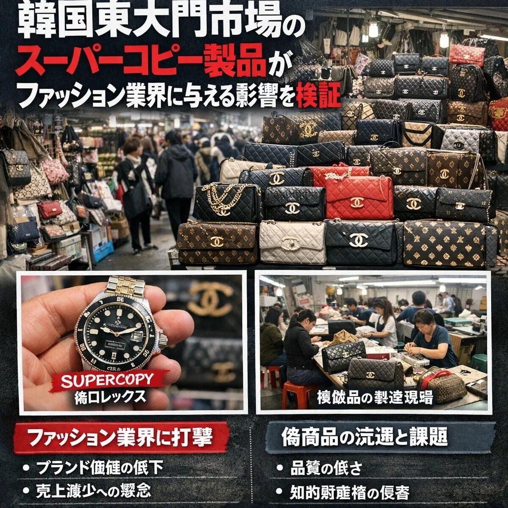 韓国東大門市場を窓口に見る「スーパーコピー」産業の現在:ファッション業界への波及効果と文化的考察 7 韓国東大門市場を窓口に見る「スーパーコピー」産業の現在:ファッション業界への波及効果と文化的考察