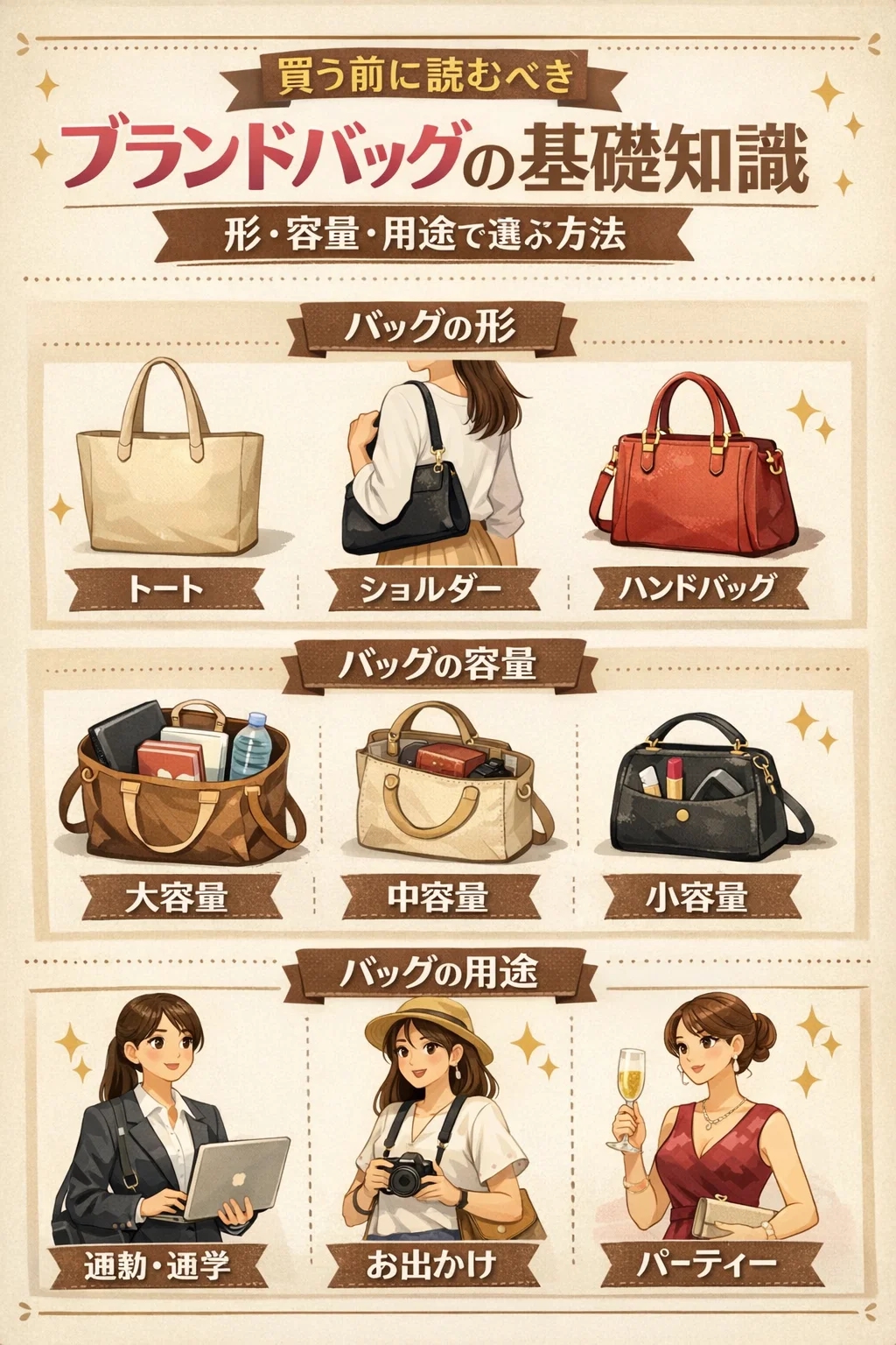 買う前に知っておくべき「本当の基礎知識」:ブランドバッグ選びを形・容量・用途の本質から考える 4 買う前に知っておくべき「本当の基礎知識」:ブランドバッグ選びを形・容量・用途の本質から考える