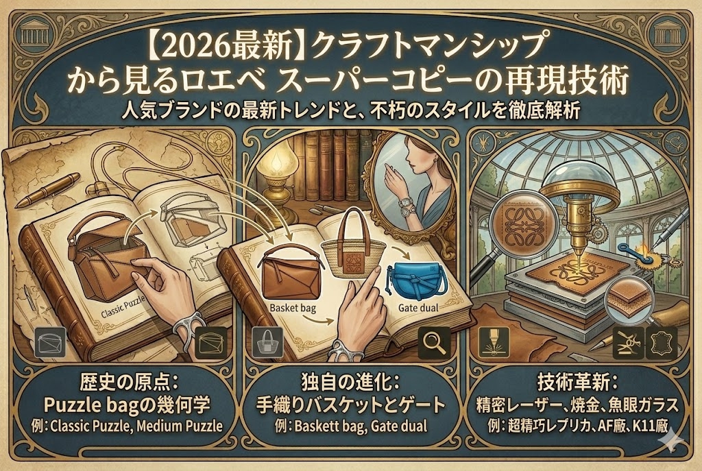 クラフトマンシップから見るロエベ スーパーコピーの再現技術｜パズル、バスケット、ゲートの緻密な世界