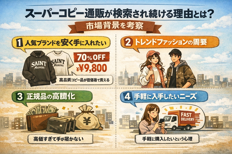 スーパーコピー通販が検索され続ける理由とは?市場背景を徹底考察 1 スーパーコピー通販が検索され続ける理由とは?市場背景を徹底考察