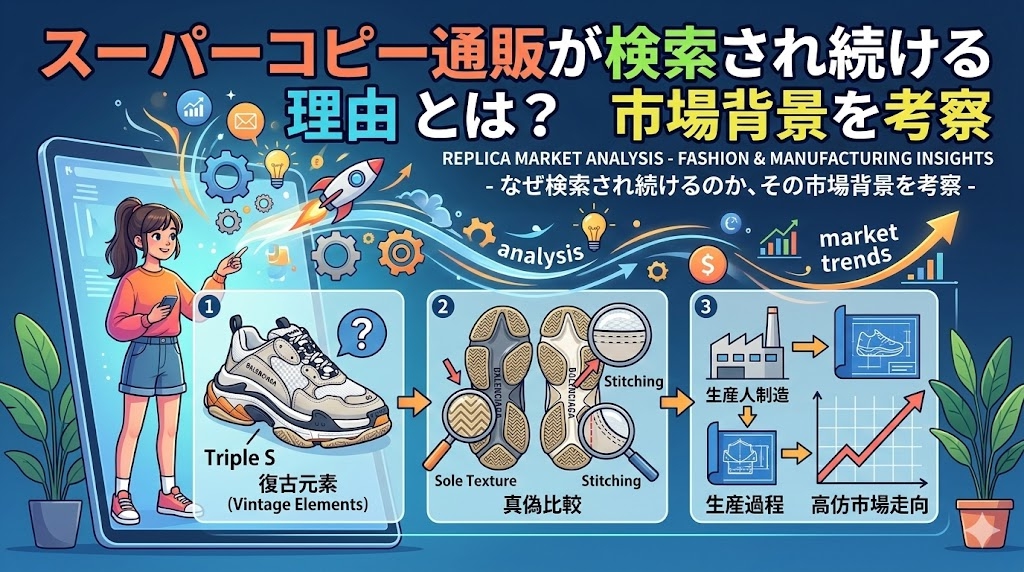 スーパーコピー通販が検索され続ける理由とは?市場背景を徹底考察 4 スーパーコピー通販が検索され続ける理由とは?市場背景を徹底考察