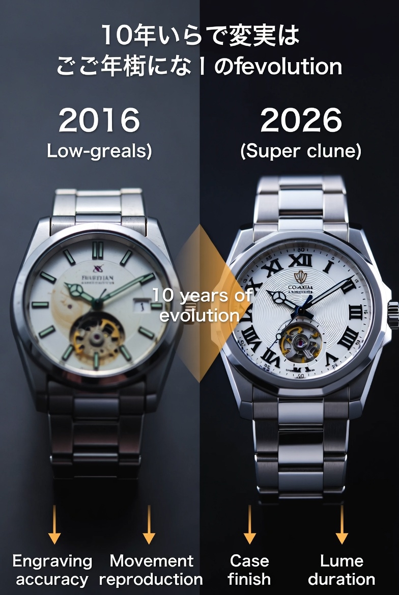 偽物時計の進化史|10年で変わったスーパーコピー市場の実態と技術革新 2 偽物時計の進化史|10年で変わったスーパーコピー市場の実態と技術革新