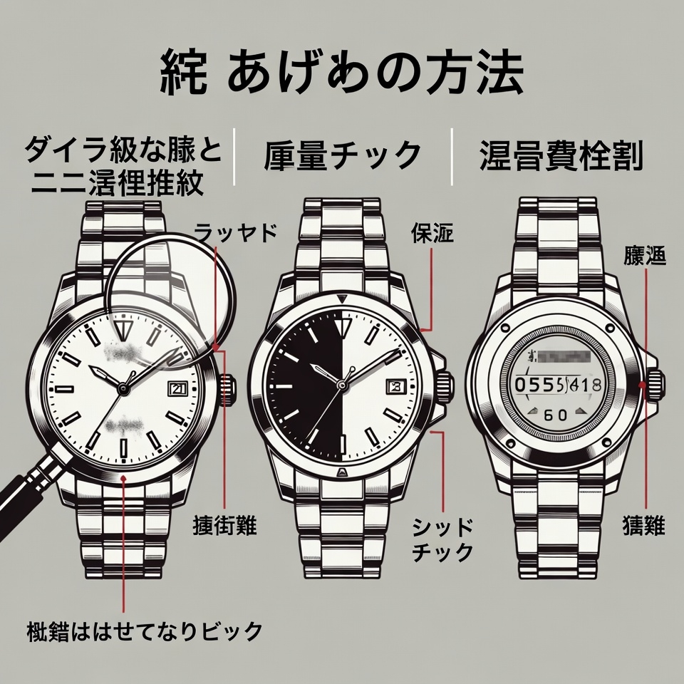 ブランドコピー腕時計の見分け方｜本物と偽物の違いを徹底解説