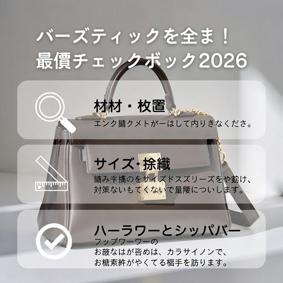  初心者でもわかる！ブランドバッグの品質チェックポイント2026｜失敗しない7つの重要項目を徹底解説
